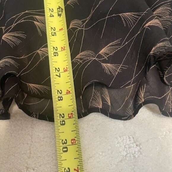 Max Studio – Black & Tan Midi Skirt – LARGE - Picture 5 of 8